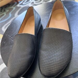 Dansko Larisa Textured Black Slip-On Loafers